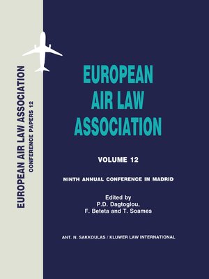 cover image of European Air Law Association